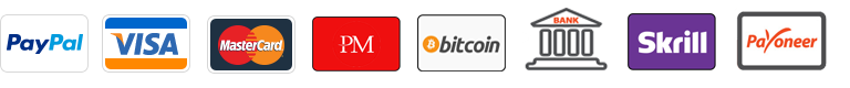 payment option Visa, Master Credit & Debit card ,Paypal,skrill,webmony,bitcoin 